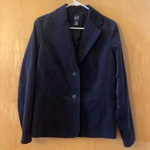 PRICE DROP GAP soft black velvet blazer jacket